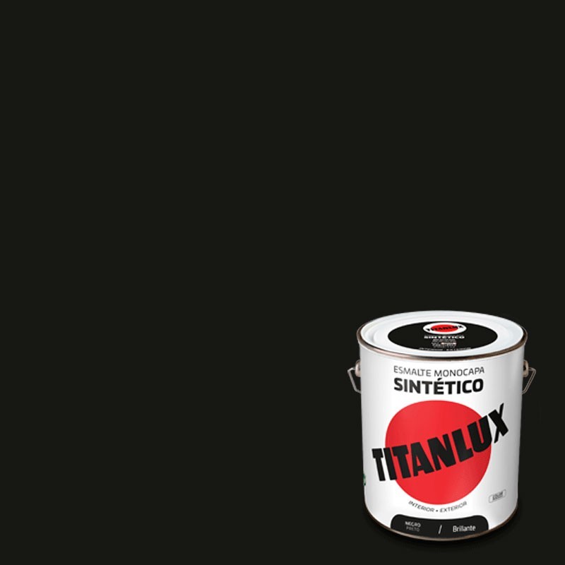 TITANLUX ESMALTE SINTETICO NEGRO