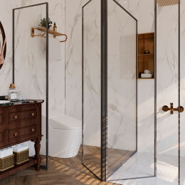 Panel SPC Calacatta Marble: elegancia de mármol natural con acabado mate.