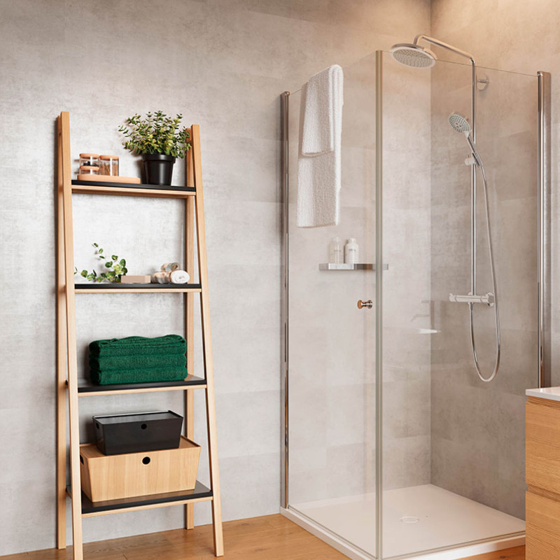 Panel SPC efecto hormigón. Ideal para interiores sobrios y contemporáneos.