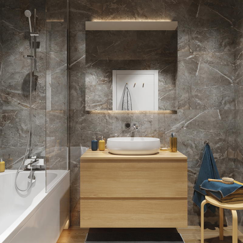 Panel SPC Marble Skin, efecto mármol suave y elegante para interiores clásicos o modernos.