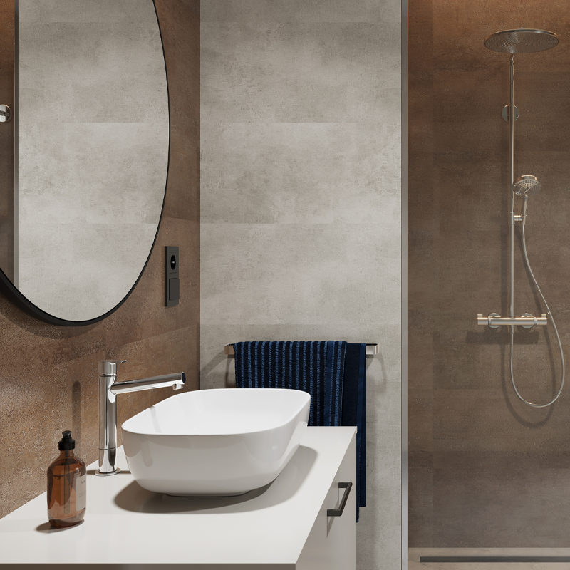 Panel decorativo SPC Rusty, acabado efecto óxido para un estilo industrial y original.